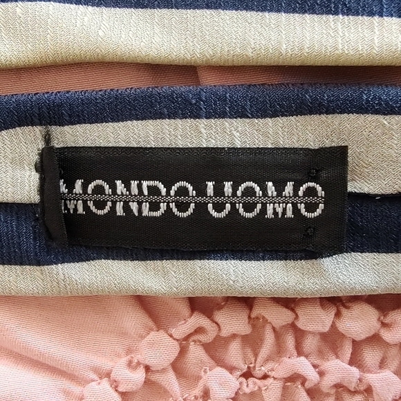 Retro Vertically STRIPED SILK TIE by Mondo Uomo. - Picture 5 of 7